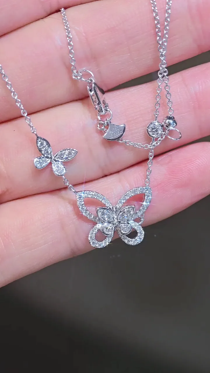 Колье «Бабочка», 0,56 ct — фото 1