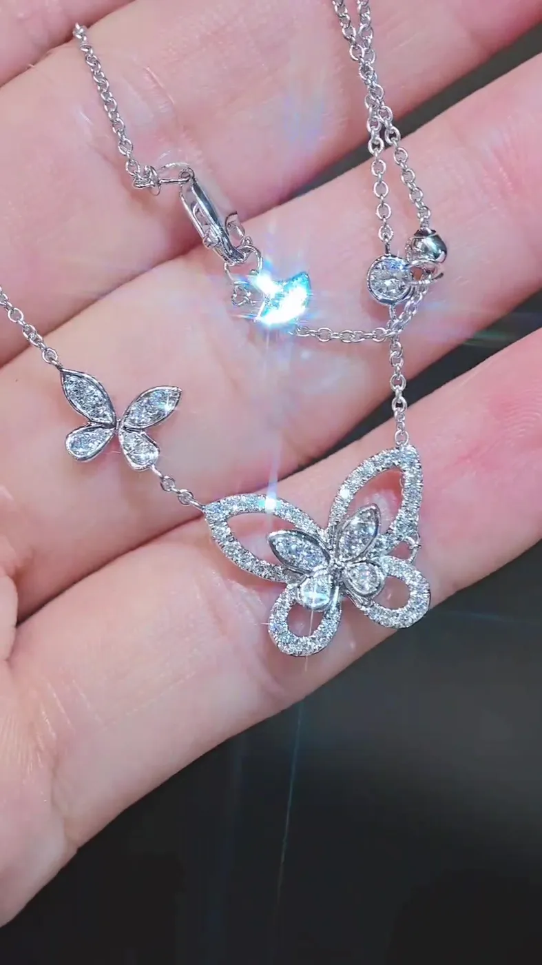 Колье «Бабочка», 0,56 ct — фото 4