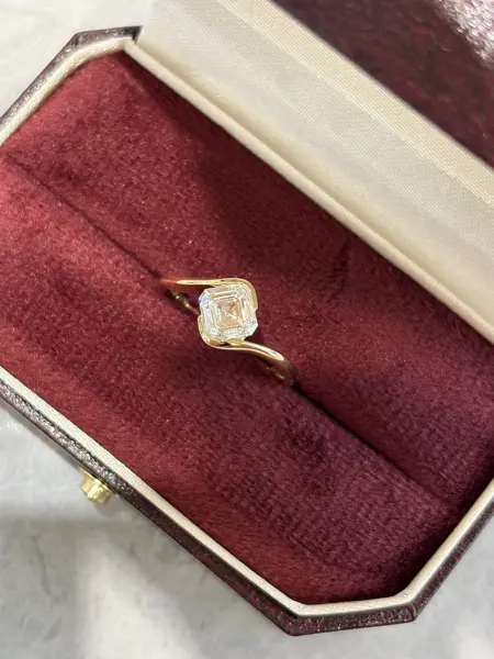 Кольцо «Ашер» в винтажном стиле, 1 ct
