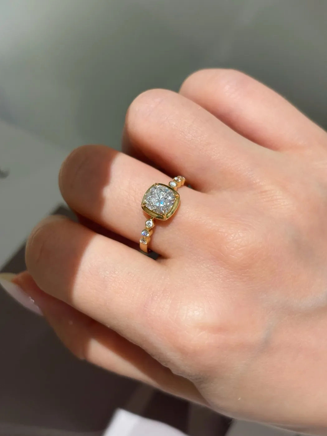 Кольцо «Круг» с витой шинкой, 1 ct — фото 4