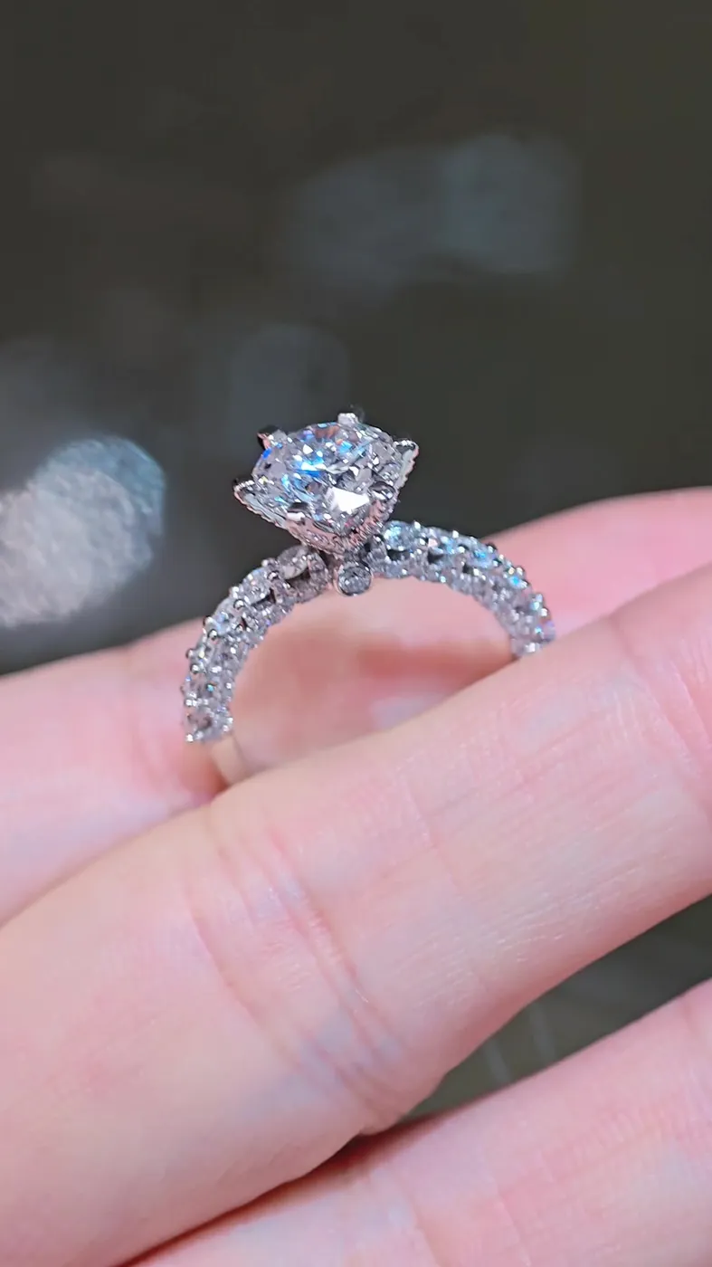 Кольцо «Лунный свет» с бриллиантом «Круг», 2,03 ct — фото 2