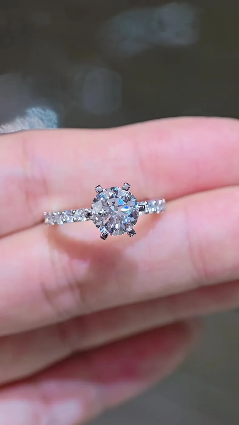 Кольцо «Лунный свет» с бриллиантом «Круг», 2,03 ct — фото 4