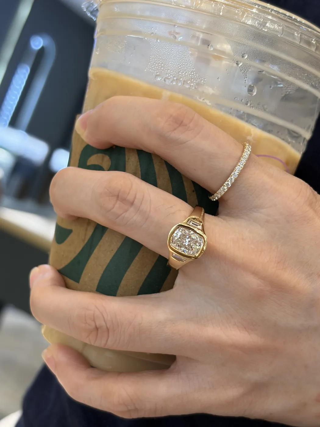 Кольцо «Овал» на массивной шинке, 2 ct — фото 6