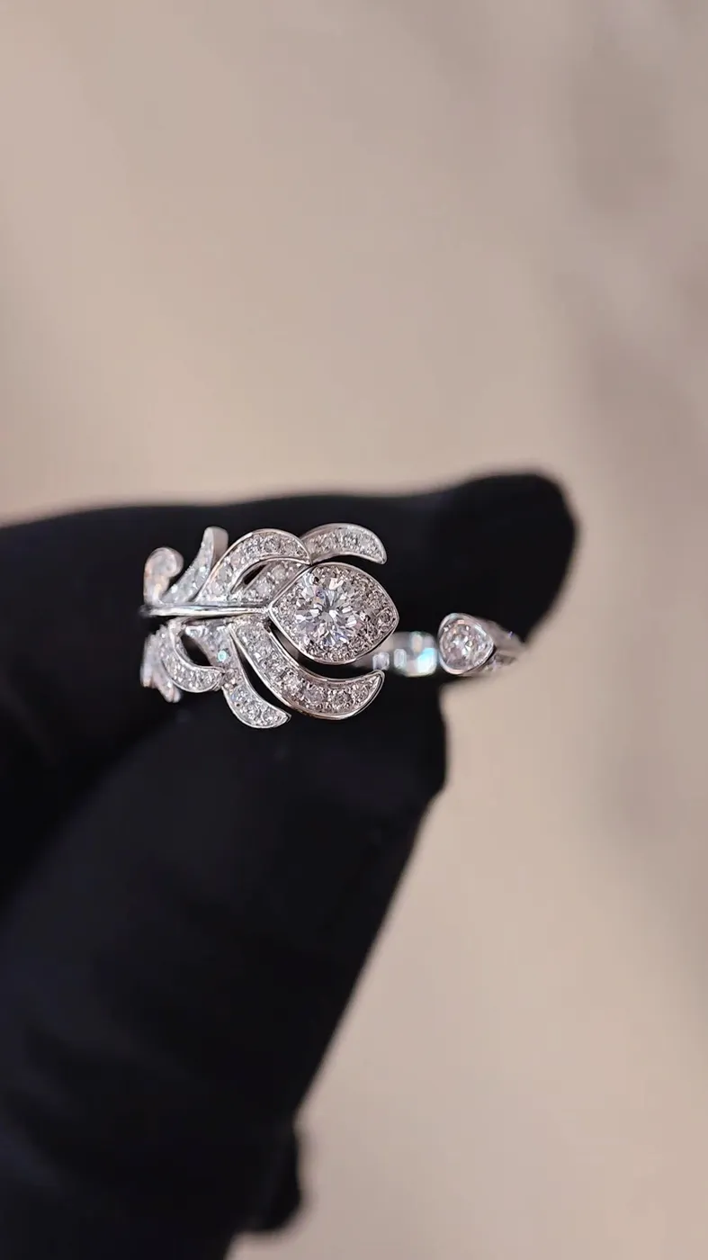 Кольцо «Перо» с бриллиантом «Груша», 0,62 ct — фото 7