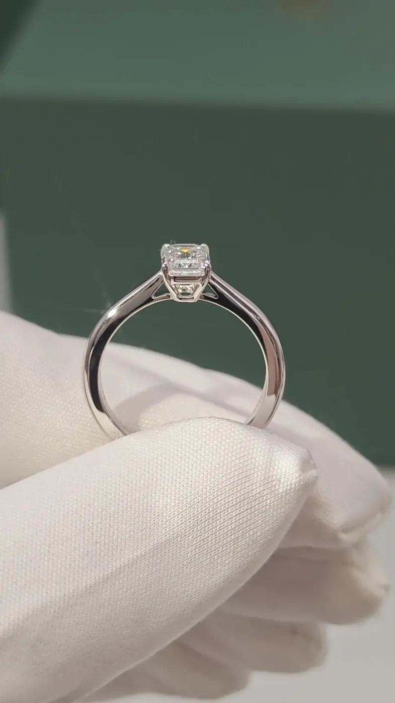 Кольцо-солитер «Изумруд», 1 ct — фото 2