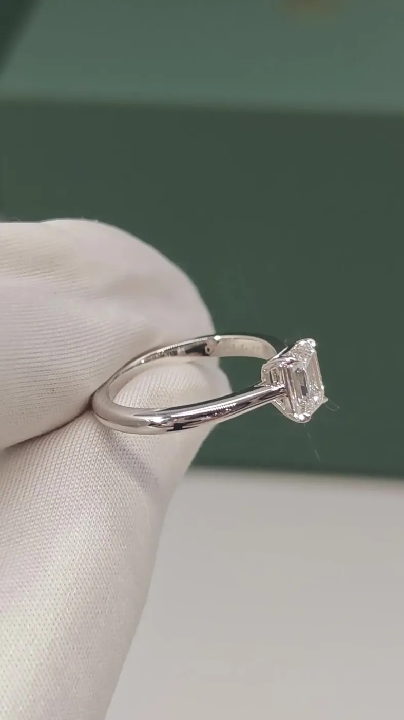 Кольцо-солитер «Изумруд», 1 ct — фото 4
