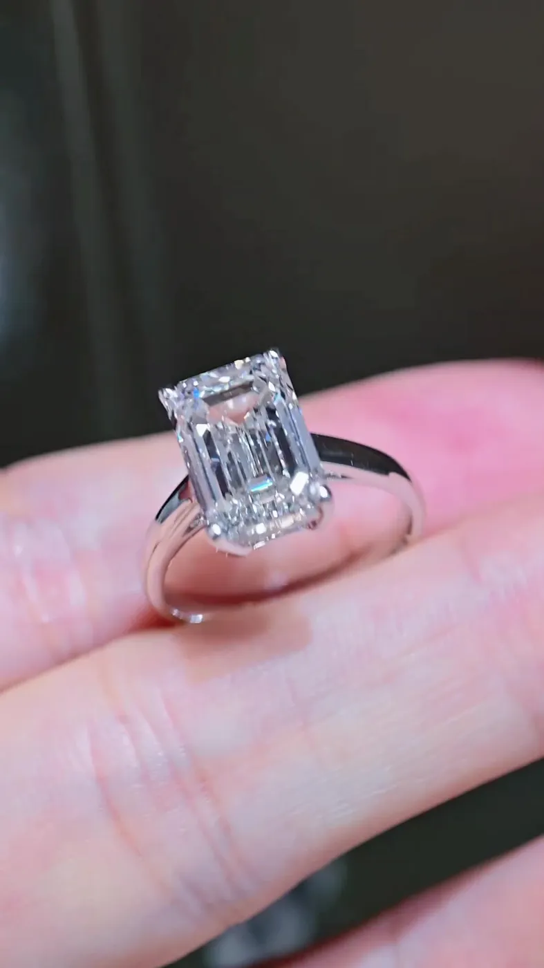 Кольцо-солитер «Изумруд», 5,06 ct — фото 2