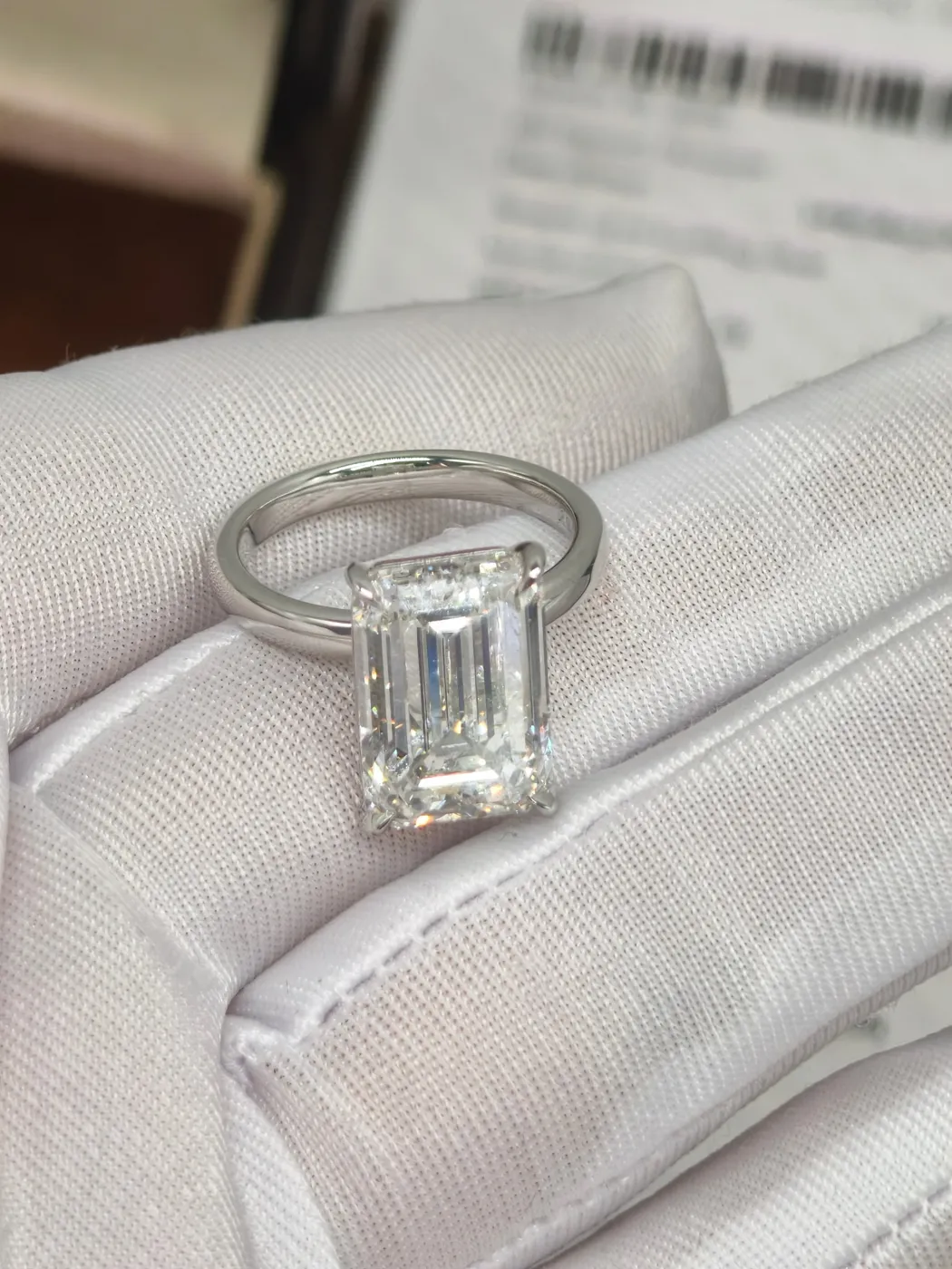 Кольцо-солитер «Изумруд», 8 ct — фото 2