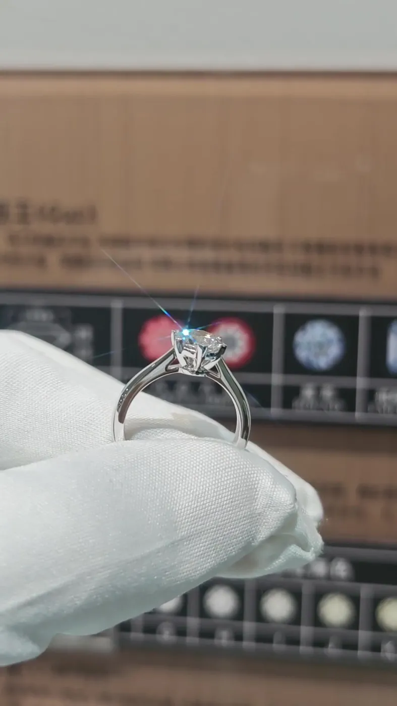 Кольцо-солитер «Круг», 1 ct — фото 3