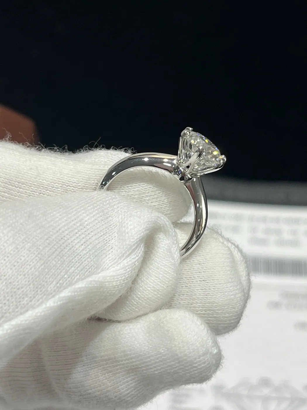 Кольцо-солитер «Круг», 2 ct — фото 2