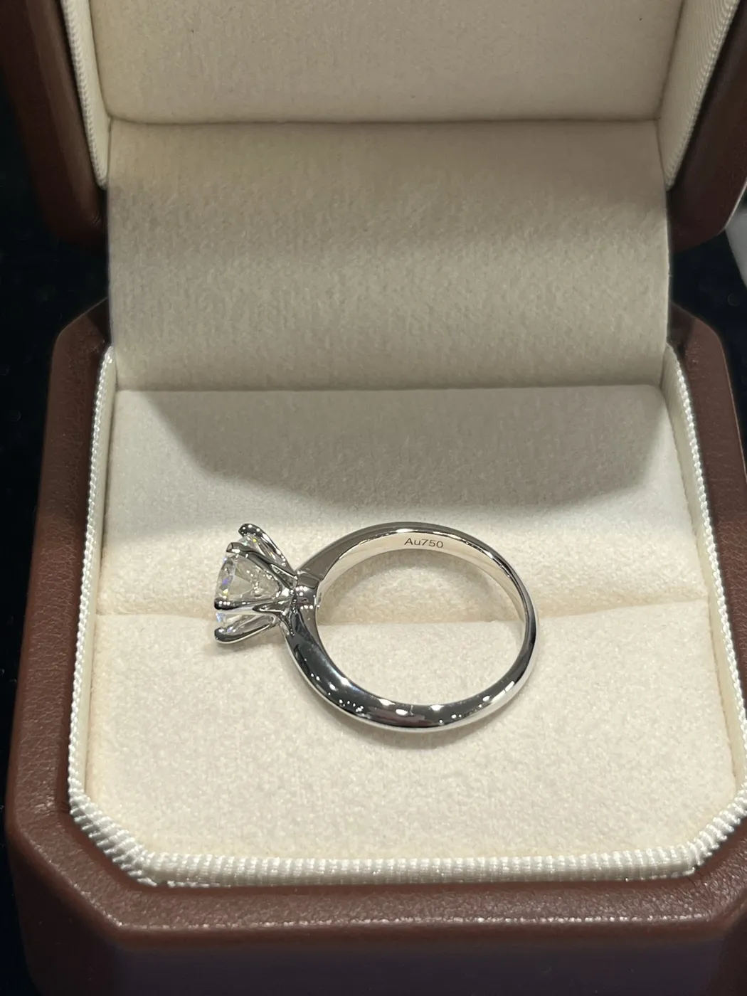 Кольцо-солитер «Круг», 2 ct — фото 3