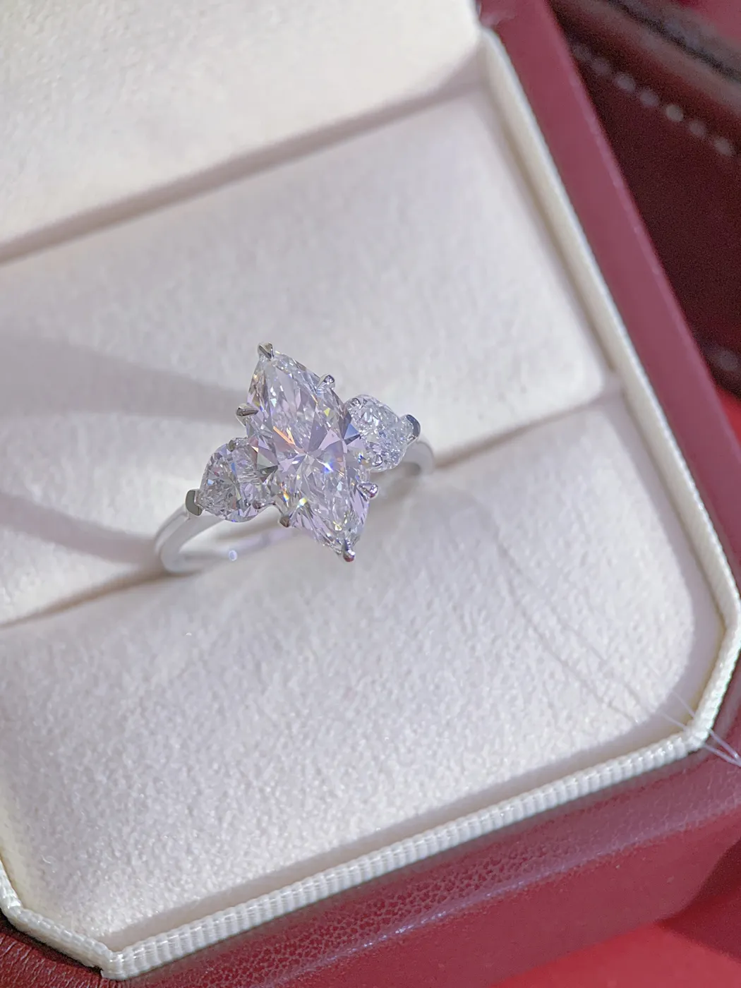 Кольцо-солитер «Маркиз», 2,38 ct — фото 1