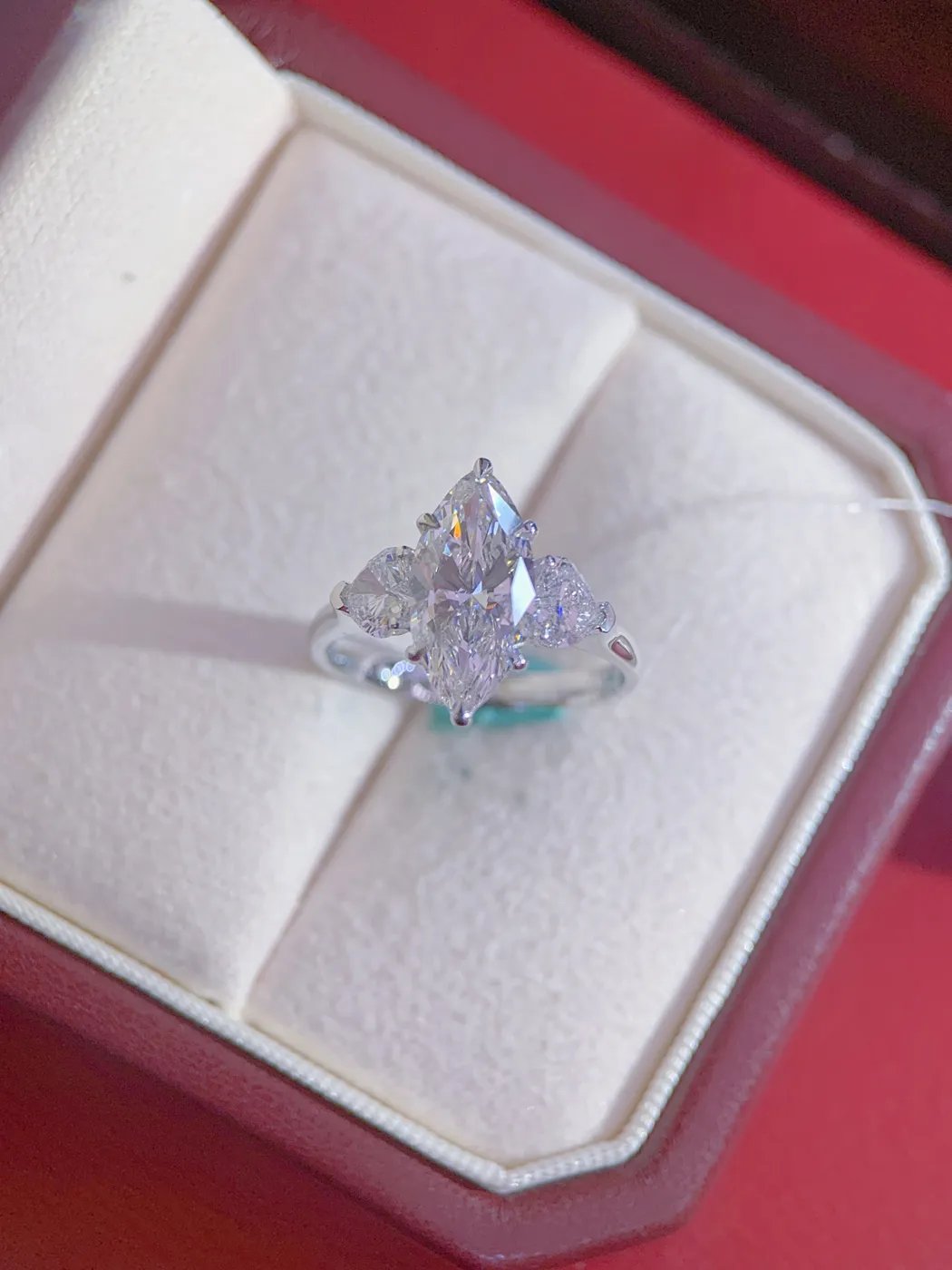 Кольцо-солитер «Маркиз», 2,38 ct — фото 4