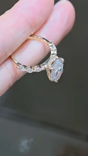 Кольцо-солитер «Маркиз», 3,16 ct