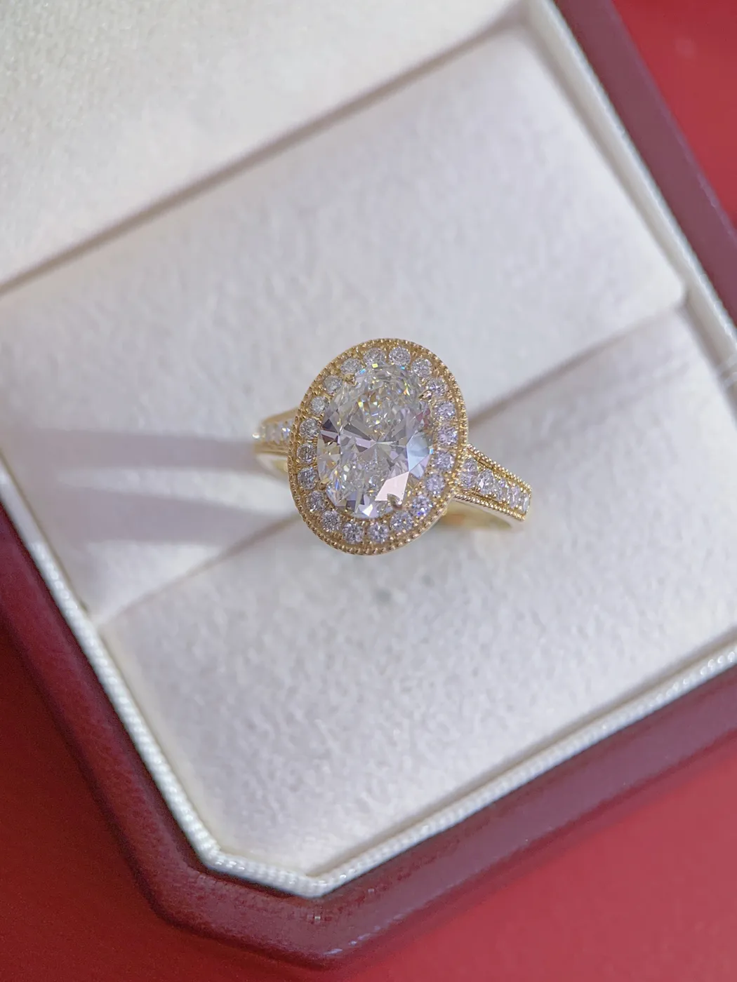 Кольцо-солитер «Овал», 2,02 ct — фото 3