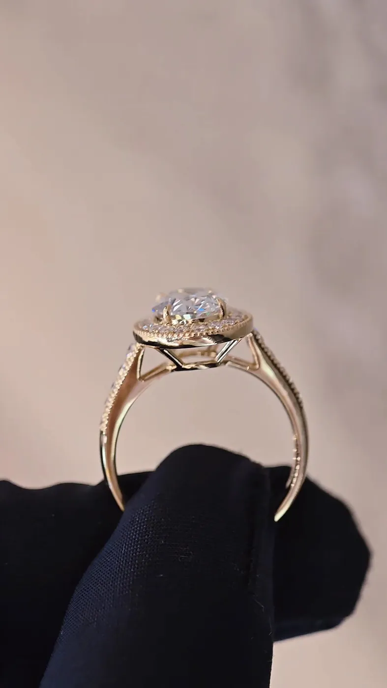 Кольцо-солитер «Овал», 2,02 ct — фото 5