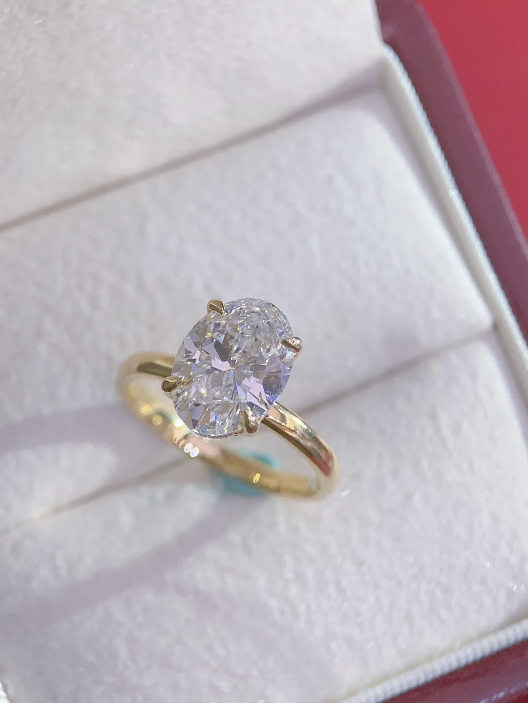 Кольцо-солитер «Овал», 3,07 ct — фото 1