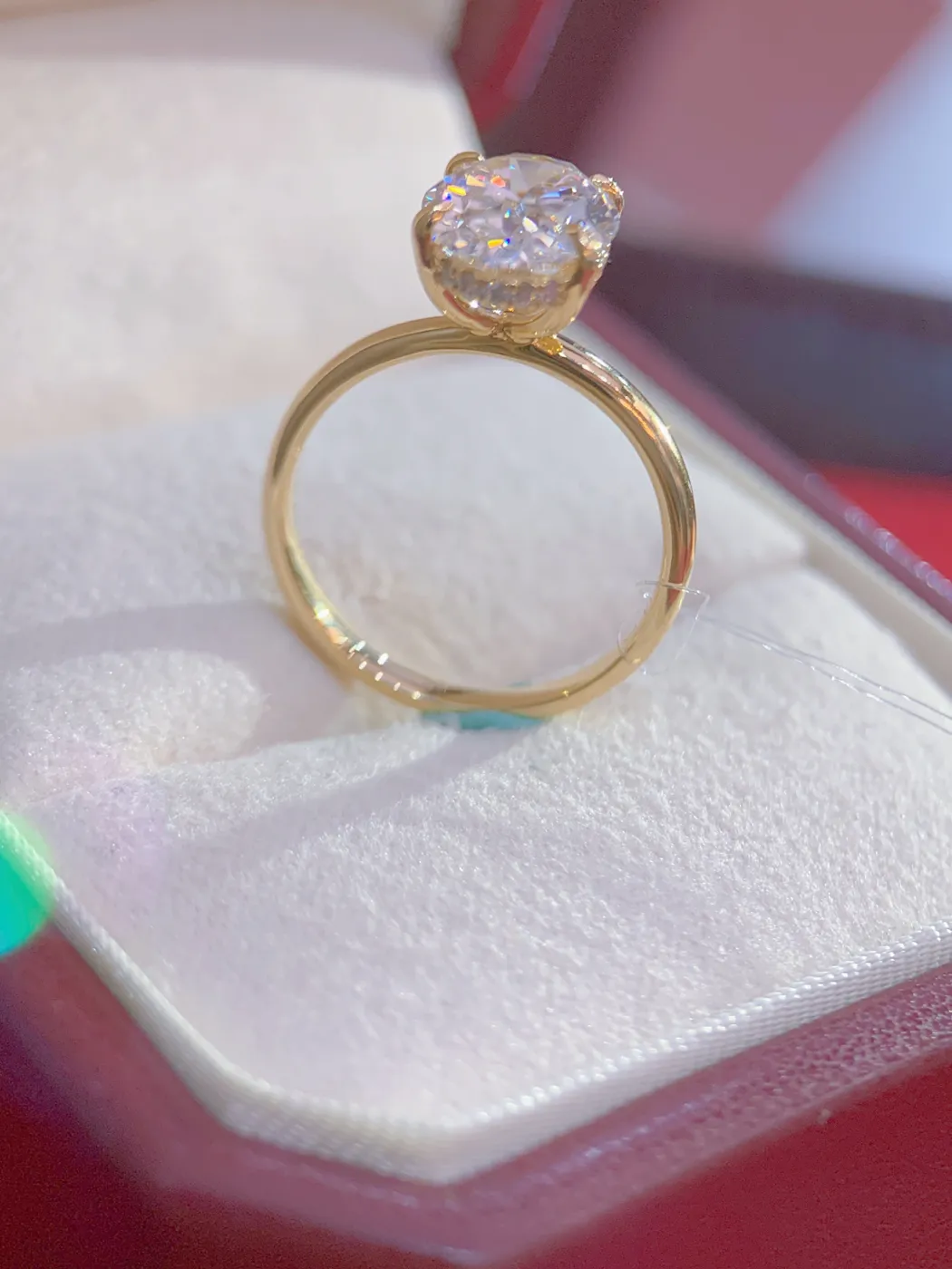 Кольцо-солитер «Овал», 3,07 ct — фото 3