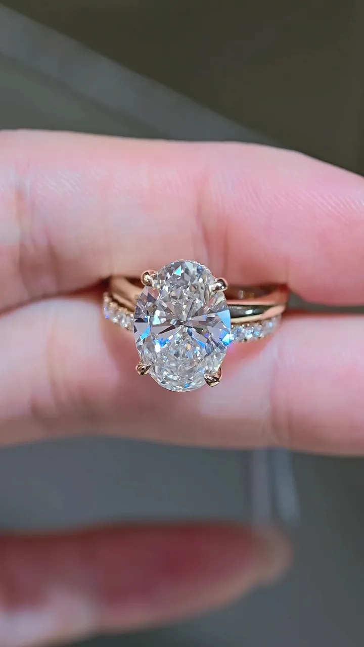 Кольцо-солитер «Овал», 5,09 ct — фото 1