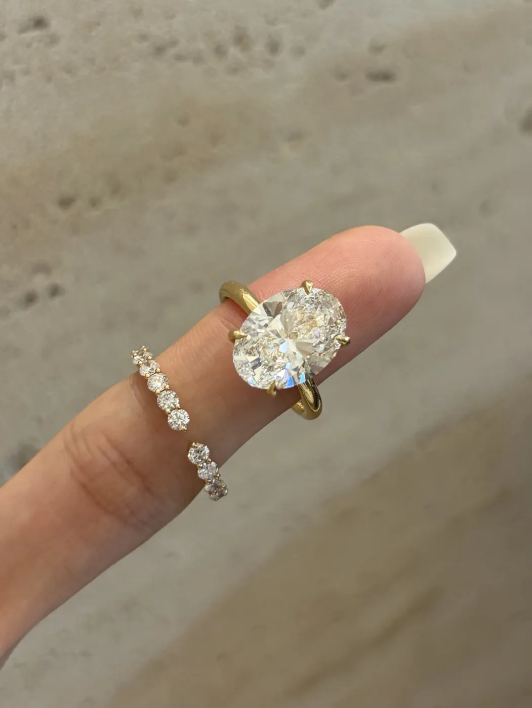 Кольцо-солитер «Овал», 5 ct — фото 2