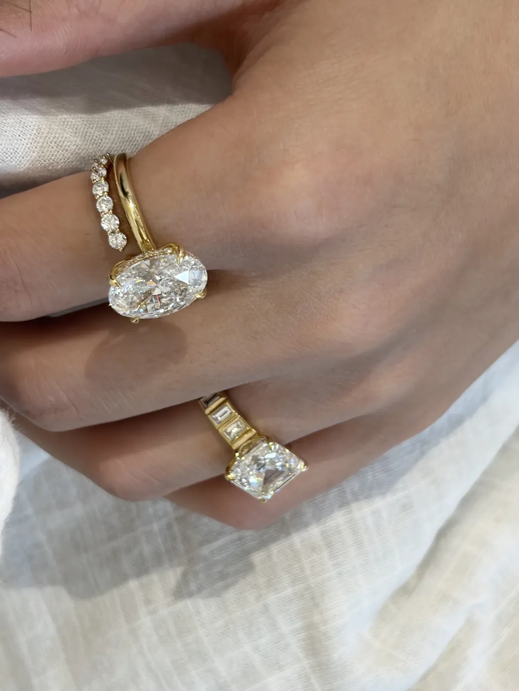 Кольцо-солитер «Овал», 5 ct — фото 4