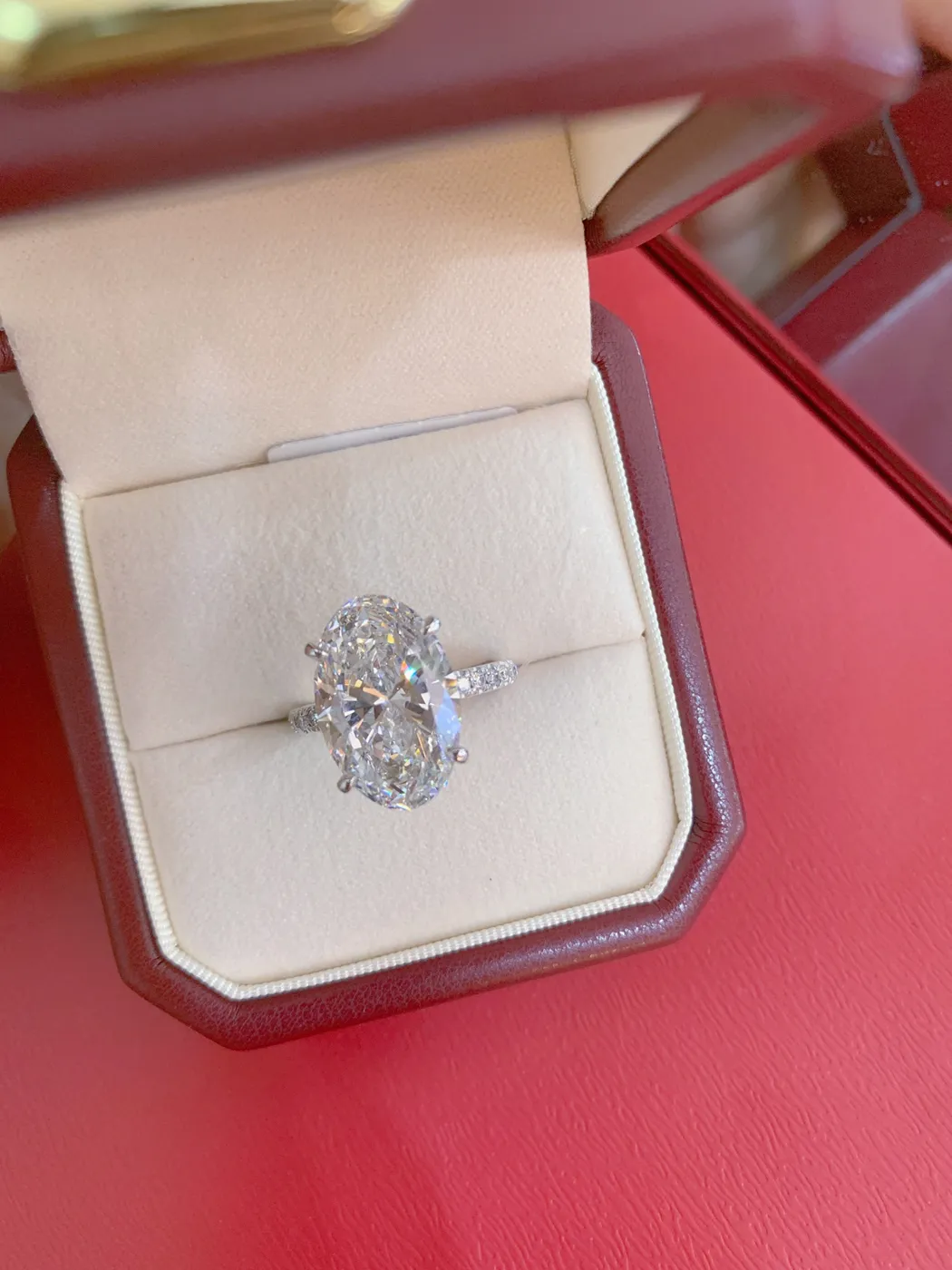 Кольцо-солитер «Овал», 8,07 ct — фото 4