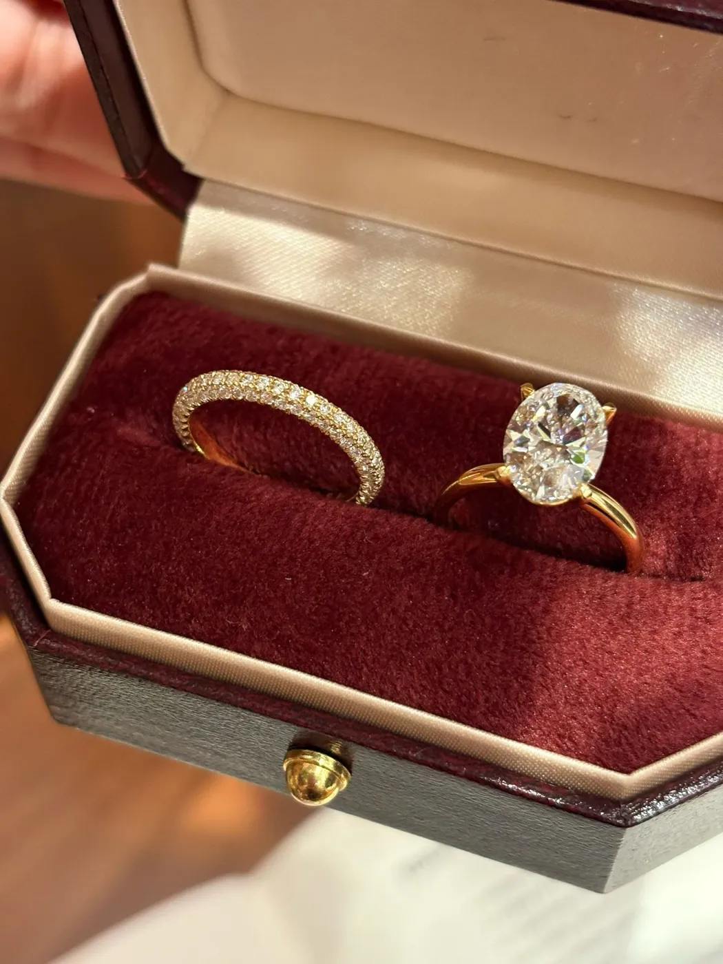 Кольцо-солитер «Овал» на тонкой шинке, 3 ct — фото 3