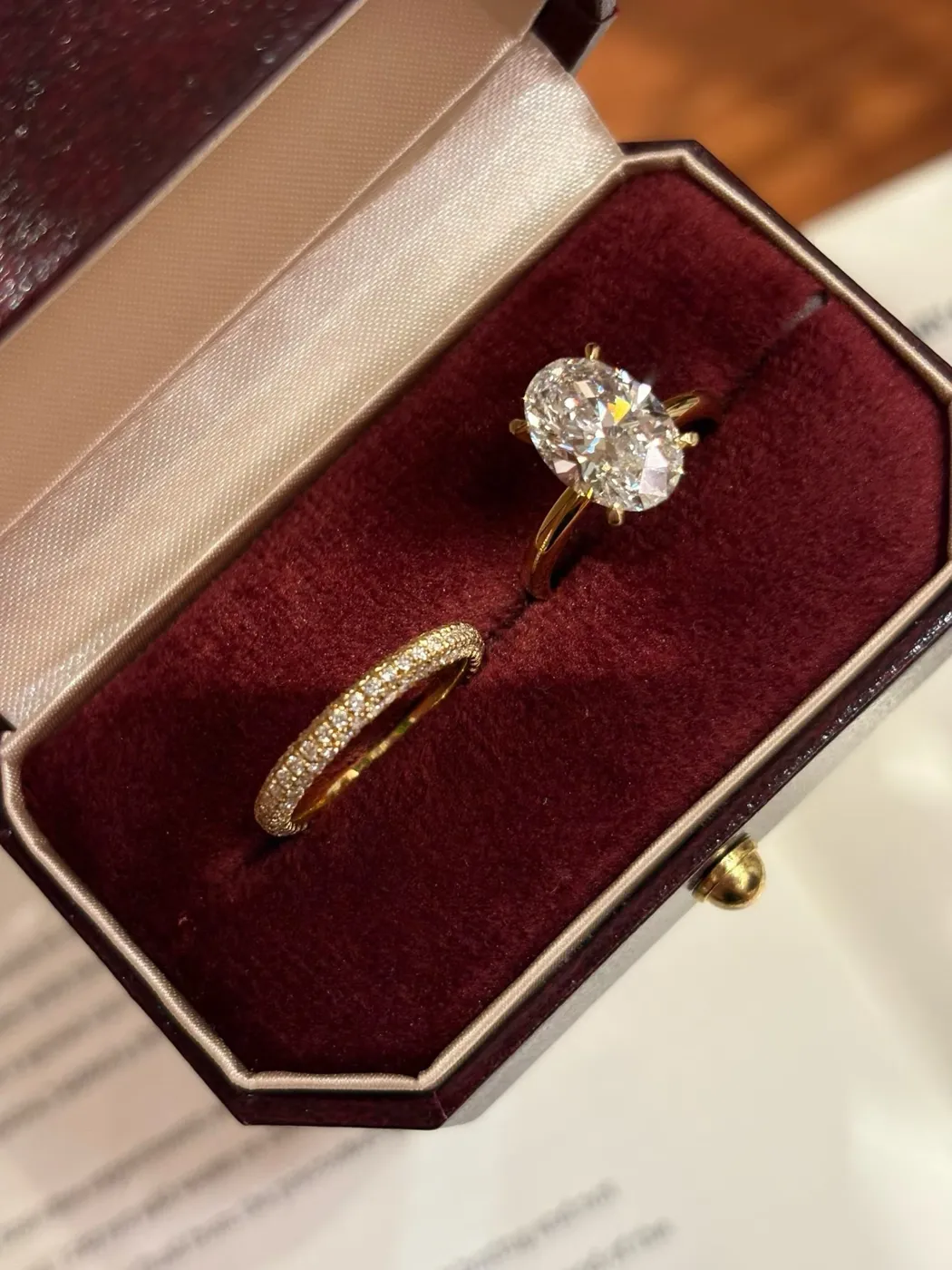 Кольцо-солитер «Овал» на тонкой шинке, 3 ct — фото 4