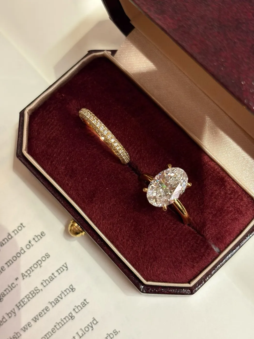 Кольцо-солитер «Овал» на тонкой шинке, 3 ct — фото 5