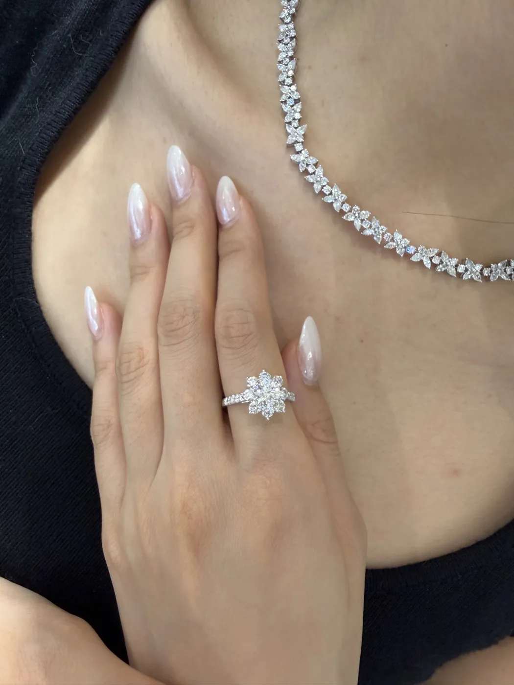 Кольцо «Солнце» с центральным бриллиантом, 1 ct — фото 2