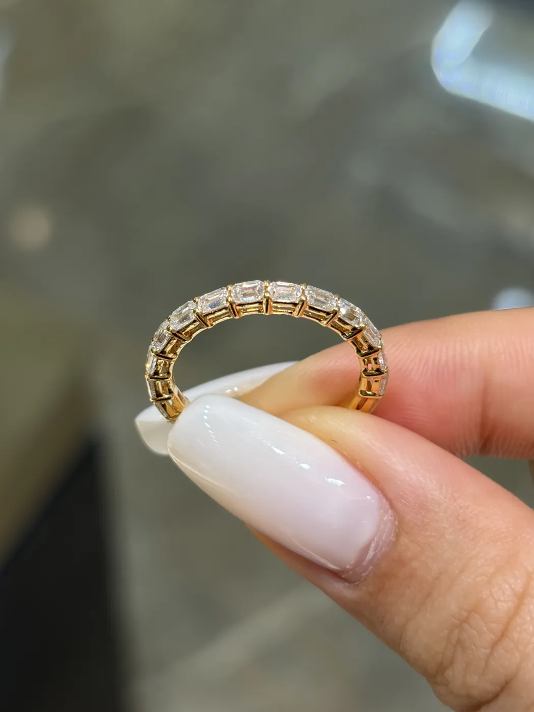 Кольцо Toi et Moi «Изумруд и груша», 3 + 2 ct — фото 4