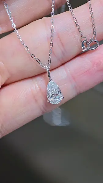 Подвеска «Груша», 1,07 ct