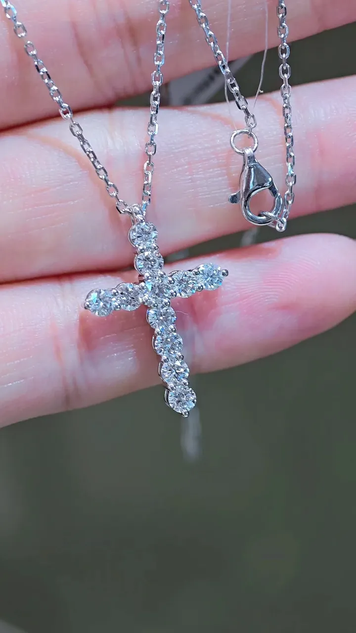 Подвеска-крест, 1,26 ct — фото 1