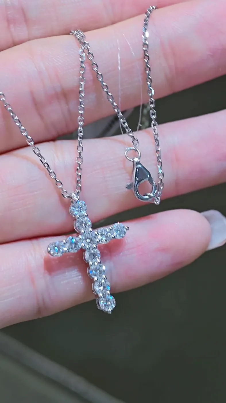 Подвеска-крест, 1,26 ct — фото 2