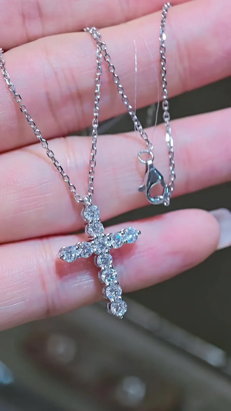Подвеска-крест, 1,26 ct — фото 3