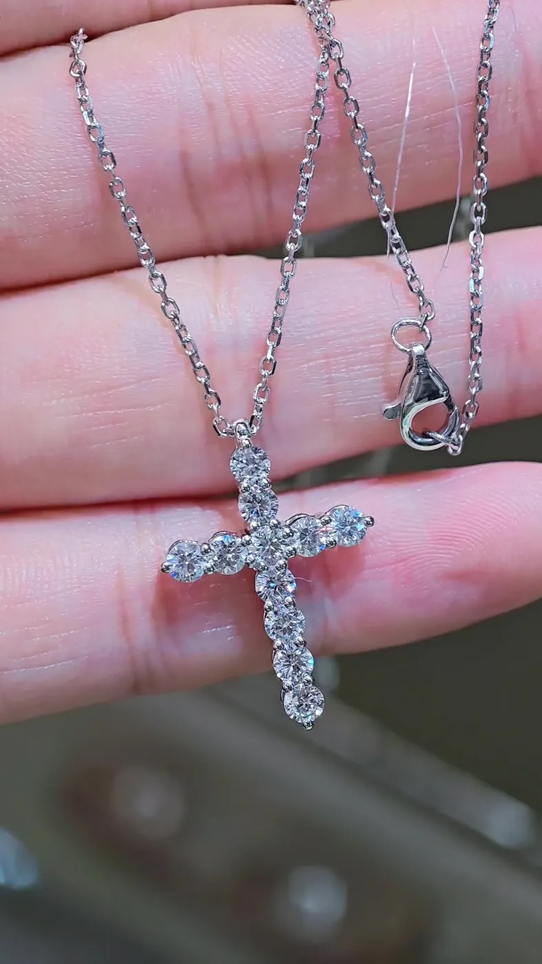 Подвеска-крест, 1,26 ct — фото 4