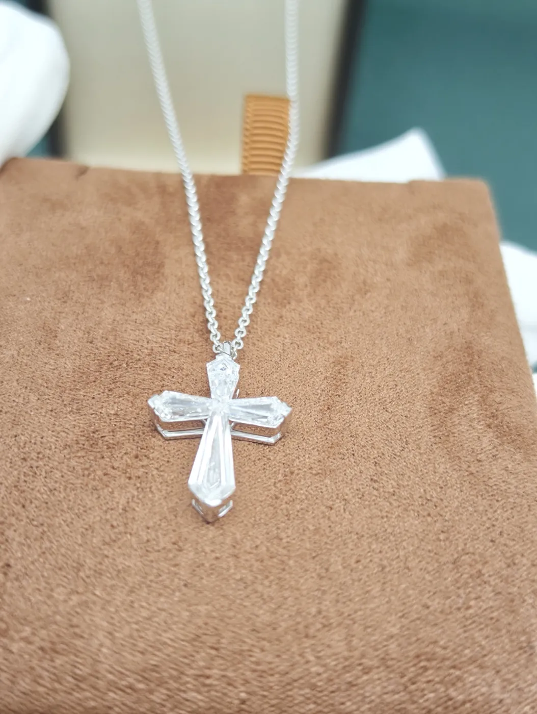 Подвеска-крест из бриллиантов, 2 ct — фото 3