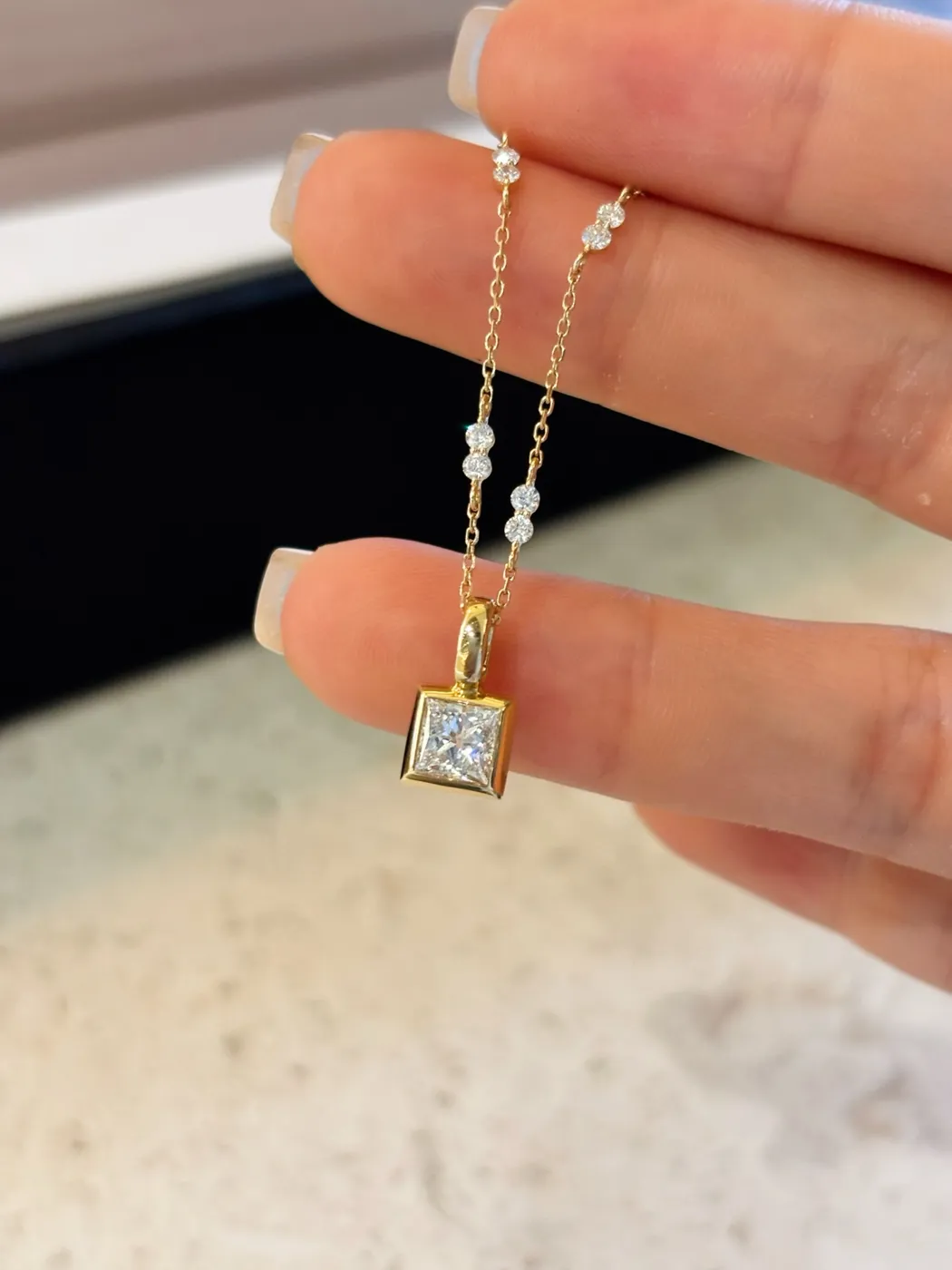 Подвеска «Кушон», 0,5 ct — фото 1