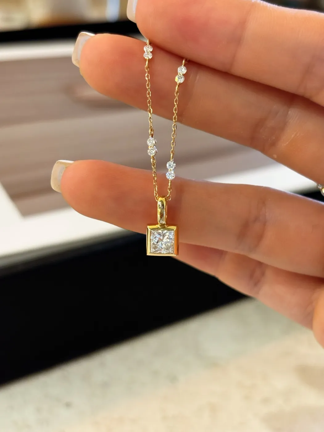 Подвеска «Кушон», 0,5 ct — фото 3