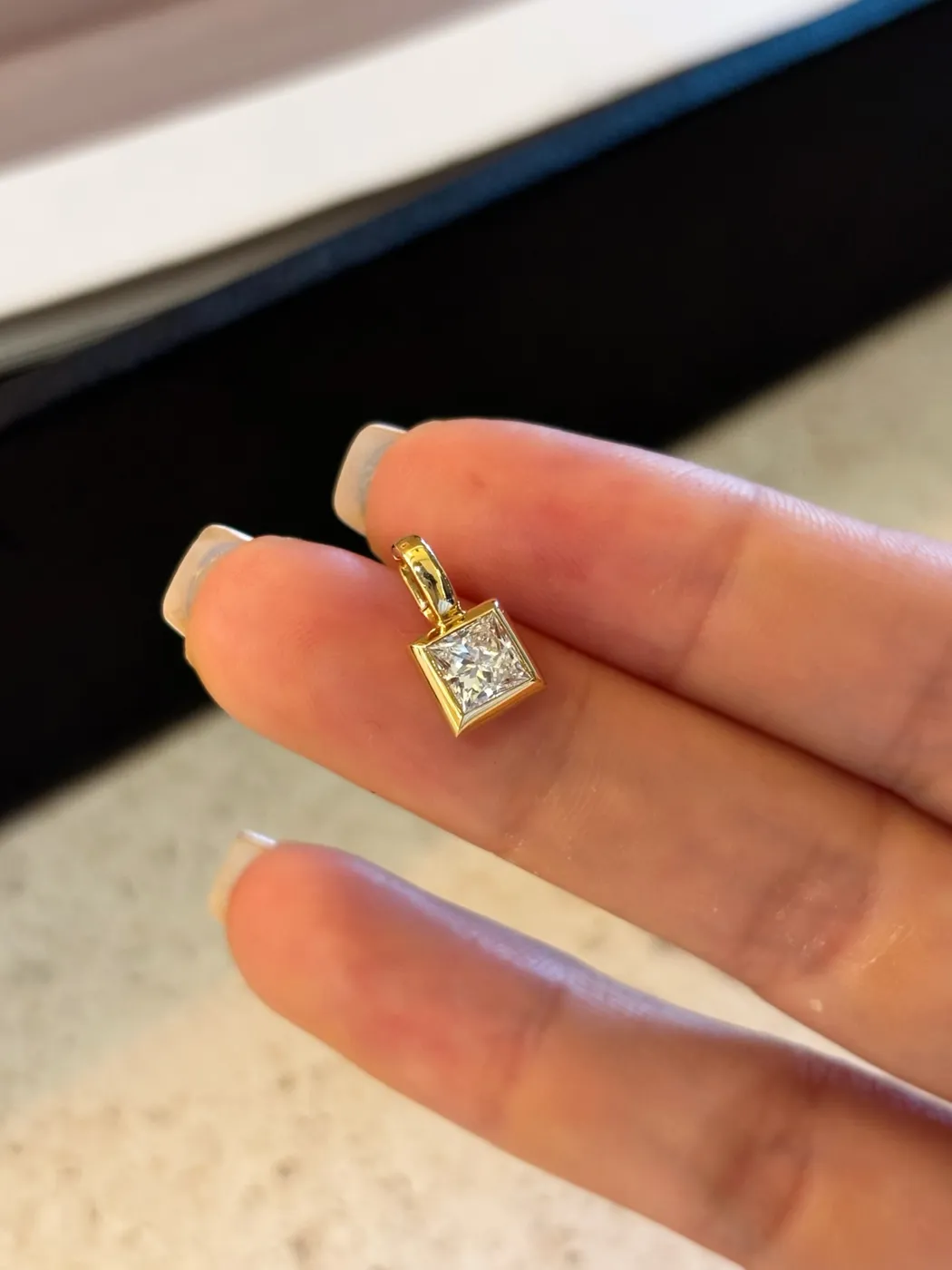 Подвеска «Кушон», 0,5 ct — фото 4
