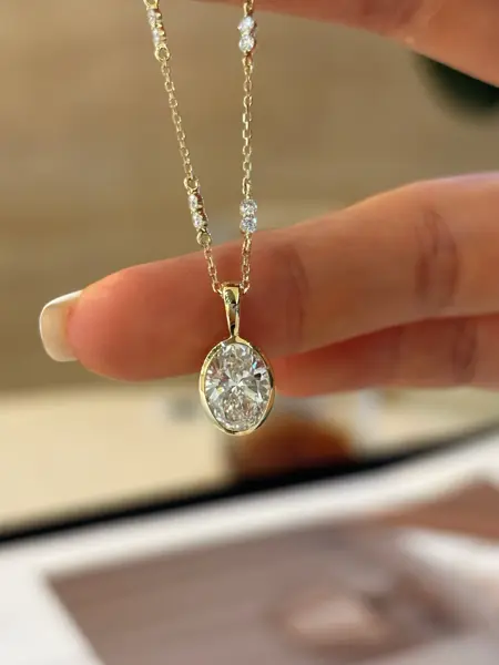 Подвеска «Овал», 1,5 ct