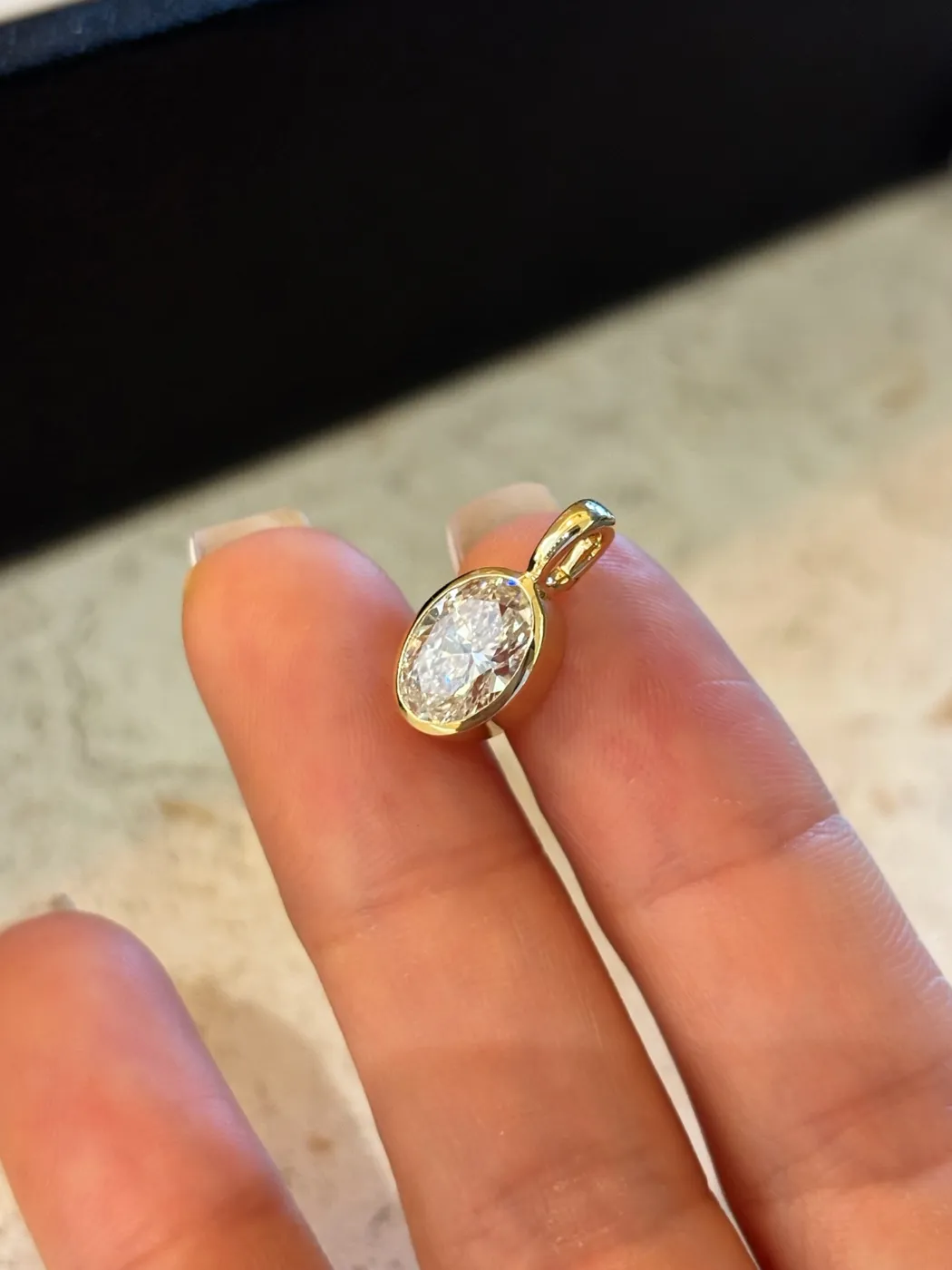 Подвеска «Овал», 1,5 ct — фото 6