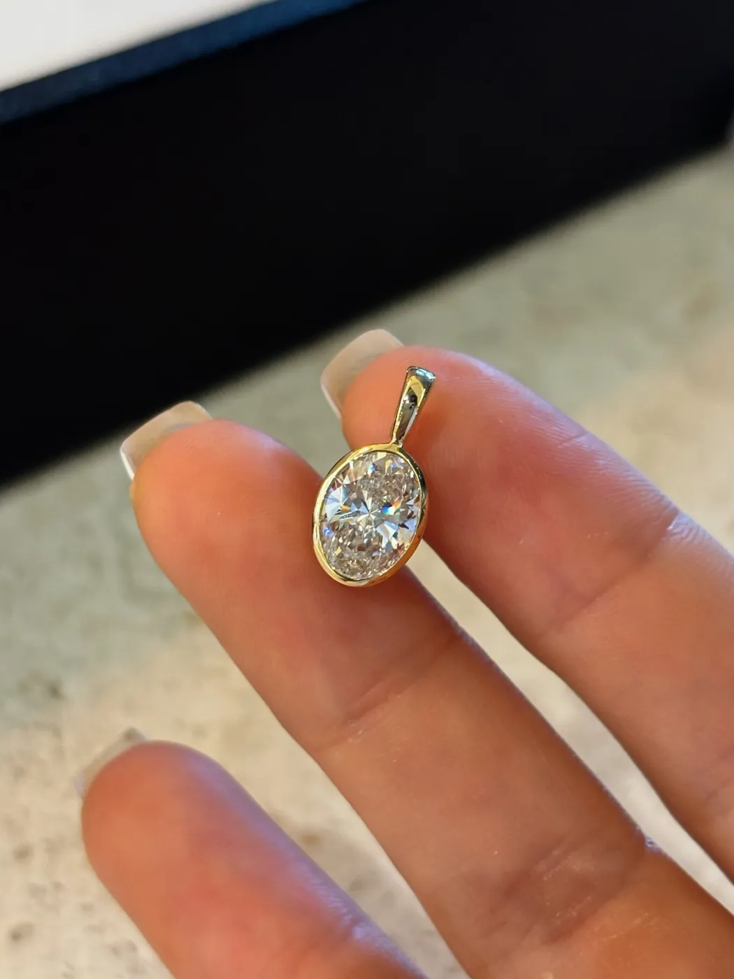Подвеска «Овал», 1,5 ct — фото 7