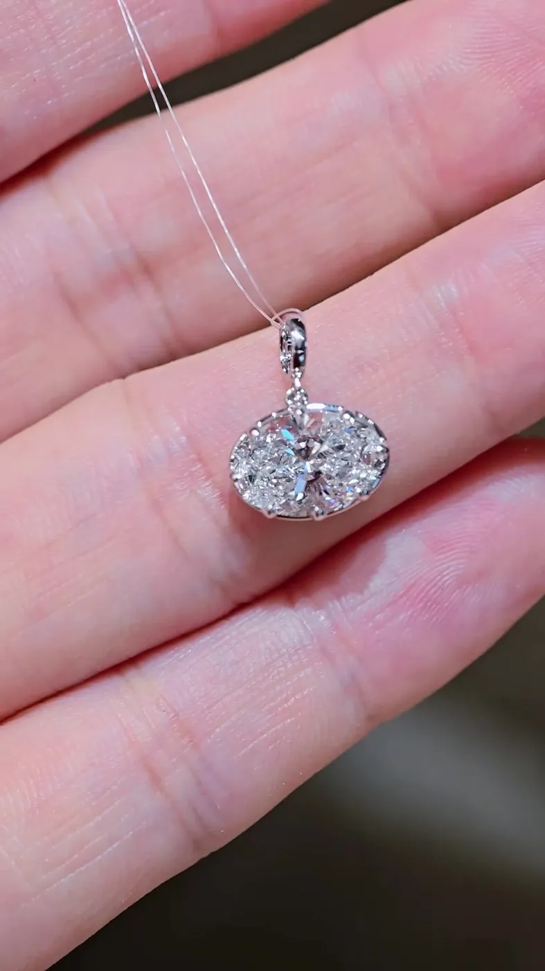 Подвеска «Овал», 2,03 ct — фото 2