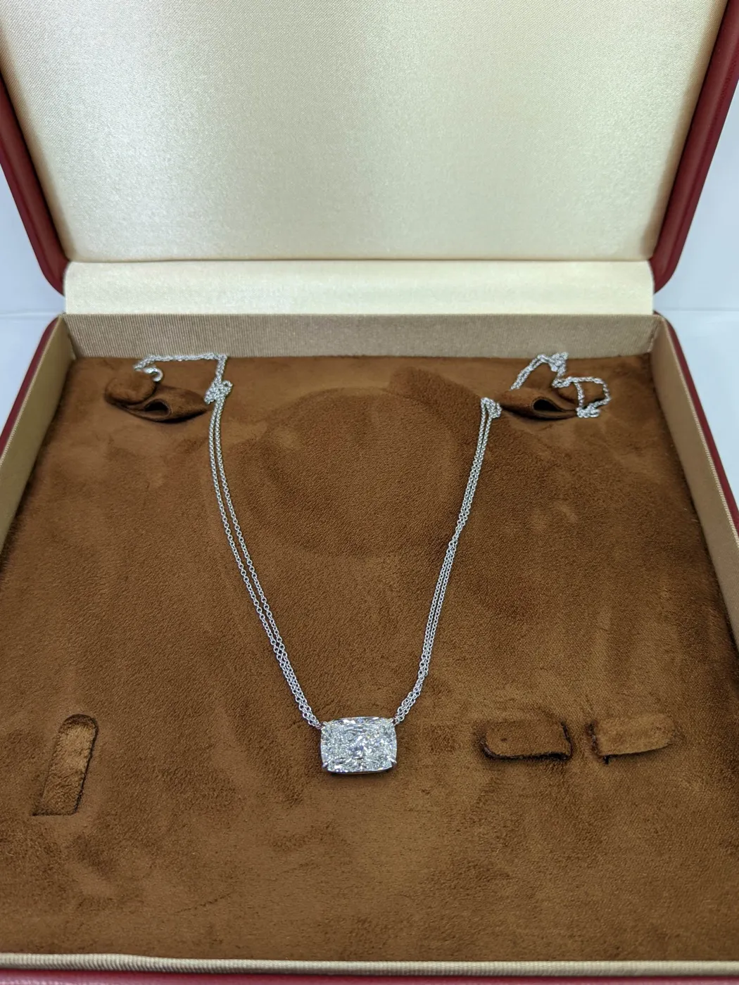 Подвеска «Радиант» на двойной цепи, 10 ct — фото 1