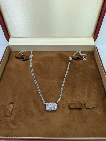 Подвеска «Радиант» на двойной цепи, 10 ct