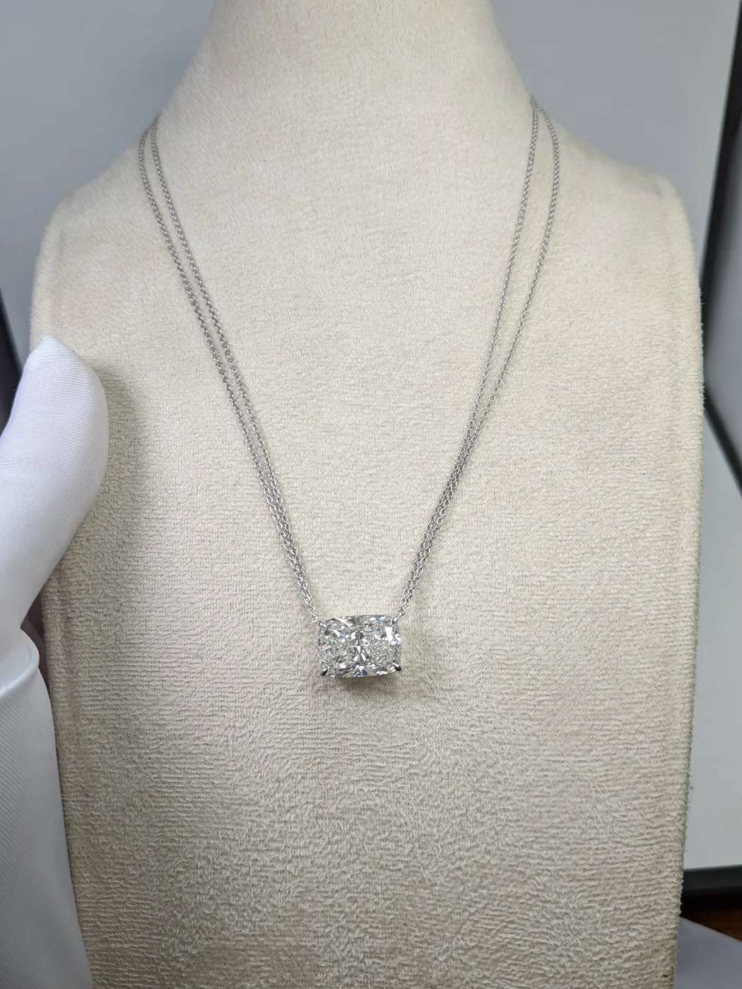 Подвеска «Радиант» на двойной цепи, 10 ct — фото 3