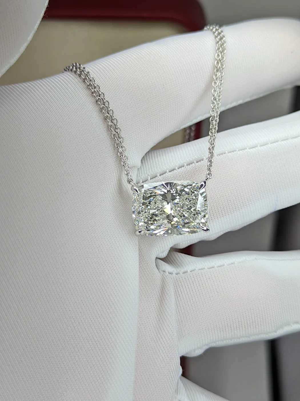 Подвеска «Радиант» на двойной цепи, 10 ct — фото 4