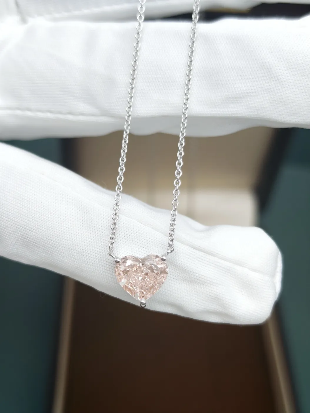Подвеска с розовым бриллиантом «Сердце», 2 ct — фото 3
