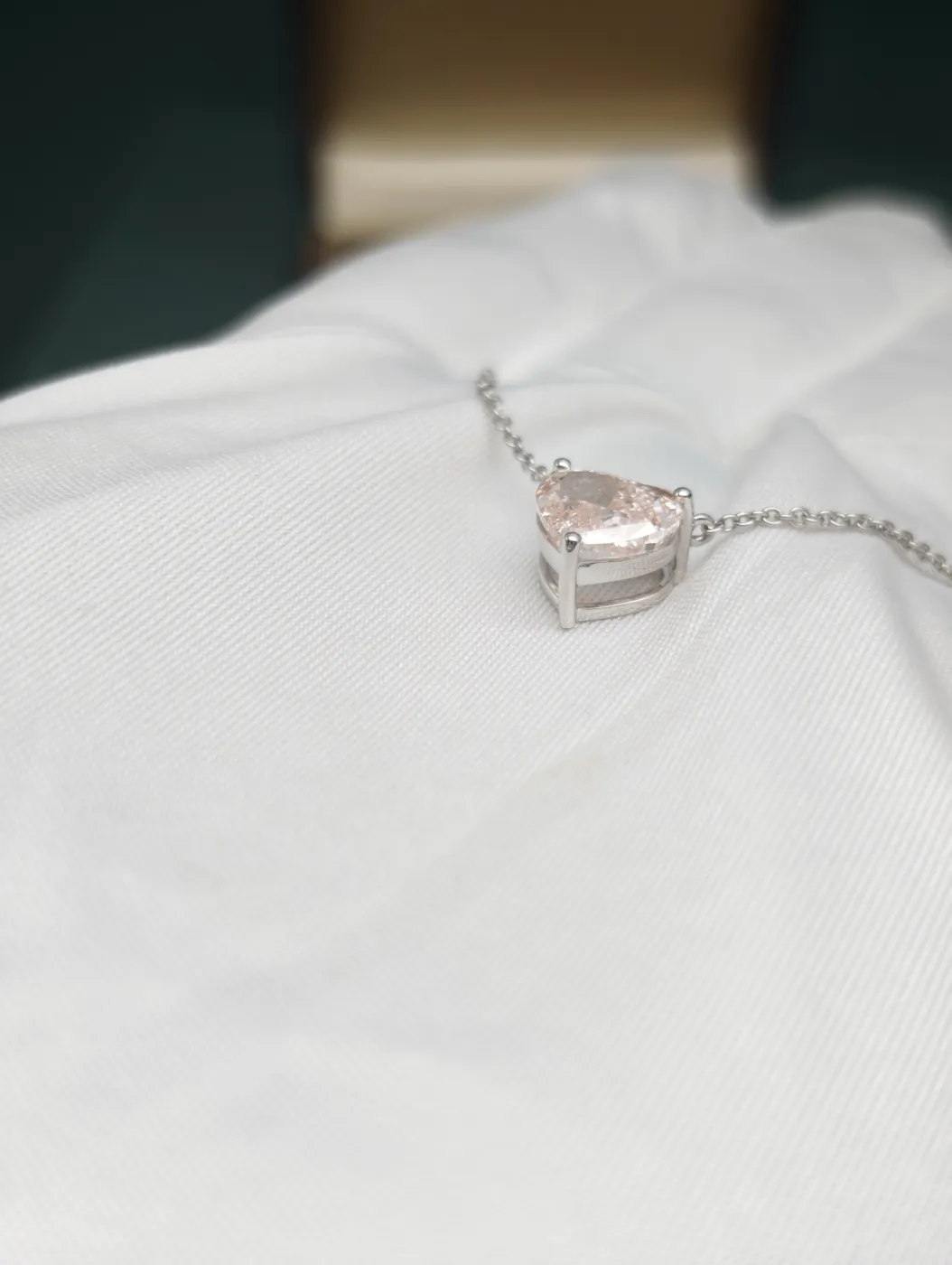 Подвеска с розовым бриллиантом «Сердце», 2 ct — фото 4